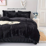 3pcs Soft Plush Duvet Cover Set for Winter - Thickened Bedding for Bedroom and Guest Room - Includes 1 Duvet Cover and 2 Pillowcases (Core Not Included)