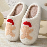 Cartoon Christmas Deer Slippers - Easy Slip-On, Comfortable Round Toe, Anti-Slip, Ultra-Soft Fuzzy, Warm and Toasty, Plush and Cozy - Perfect for Home Wear, Ideal Indoor Shoes for Cold Winter Days