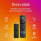 Amazon Fire TV Stick, HD, sharp picture quality, fast streaming, free & live TV, Alexa Voice Remote with TV controls