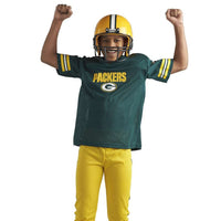 Franklin Sports Green Bay Packers Kids Football Uniform Set - NFL Youth Football Costume for Boys & Girls - Set Includes Helmet, Jersey & Pants - Small