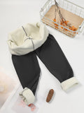 Women'S High-Waisted Thermal Leggings - Stretchy, Comfortable, and Warm for Winter Sports, Yoga, and Running - Solid Color Black, High Waistband, Fleece-Lined, Casual Style, Winter Leggings | Highwaisted Leggings | Stretchy F