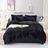 3pcs Soft Plush Duvet Cover Set for Winter - Thickened Bedding for Bedroom and Guest Room - Includes 1 Duvet Cover and 2 Pillowcases (Core Not Included)