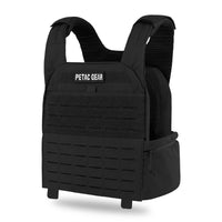 PETAC GEAR Weighted Vest Adjustable Tactical Weight Vests, Trainer Fitness Strength Endurance Workout Training Vest (BK)