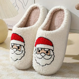 Cartoon Christmas Deer Slippers - Easy Slip-On, Comfortable Round Toe, Anti-Slip, Ultra-Soft Fuzzy, Warm and Toasty, Plush and Cozy - Perfect for Home Wear, Ideal Indoor Shoes for Cold Winter Days