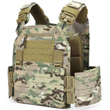 DEYACE Molle Quick Release Vest for Men, Fully Adjustable Breathable Weighted Vest with 3D Mesh Liner (ocp camouflage)