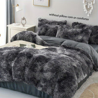3pcs Soft Plush Duvet Cover Set for Winter - Thickened Bedding for Bedroom and Guest Room - Includes 1 Duvet Cover and 2 Pillowcases (Core Not Included)
