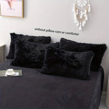 3pcs Soft Plush Duvet Cover Set for Winter - Thickened Bedding for Bedroom and Guest Room - Includes 1 Duvet Cover and 2 Pillowcases (Core Not Included)