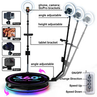 US Local Video 360 Picture Booth Portable Rotate 360 Camera 360 Photobooth