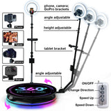 US Local Video 360 Picture Booth Portable Rotate 360 Camera 360 Photobooth