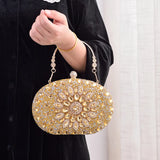 Luxury Bag Party Handbag with Metal Handle