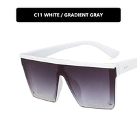 Fashion large frame conjoined sunglasses