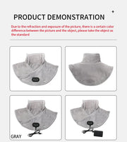 Electric Heating shoulder Neck Pad Massager USB Cervical Brace Wrap Thermal Compress Relieve Pain Fatigue Warm Back Brace Tool