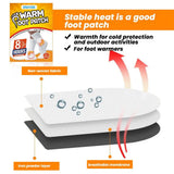 6 Pcs Body Warmer Stick Lasting Heat Patch Keep Hand Leg Foot Warmer Paste Pads Heating Pad Outdoor Activities