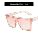 Fashion large frame conjoined sunglasses