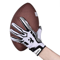 Non-Slip Grip 1Pair Football Gloves Adjustable Wristband