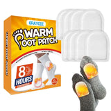 6 Pcs Body Warmer Stick Lasting Heat Patch Keep Hand Leg Foot Warmer Paste Pads Heating Pad Outdoor Activities