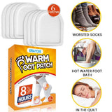 6 Pcs Body Warmer Stick Lasting Heat Patch Keep Hand Leg Foot Warmer Paste Pads Heating Pad Outdoor Activities