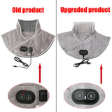 Electric Heating shoulder Neck Pad Massager USB Cervical Brace Wrap Thermal Compress Relieve Pain Fatigue Warm Back Brace Tool
