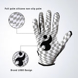 Non-Slip Grip 1Pair Football Gloves Adjustable Wristband