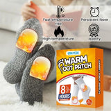 6 Pcs Body Warmer Stick Lasting Heat Patch Keep Hand Leg Foot Warmer Paste Pads Heating Pad Outdoor Activities