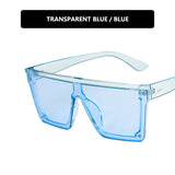 Fashion large frame conjoined sunglasses