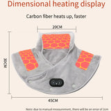 Electric Heating shoulder Neck Pad Massager USB Cervical Brace Wrap Thermal Compress Relieve Pain Fatigue Warm Back Brace Tool