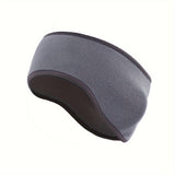 Fleece Earmuffs Headband, Sports Winter Headband For Men And Women