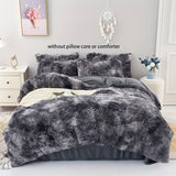 3pcs Soft Plush Duvet Cover Set for Winter - Thickened Bedding for Bedroom and Guest Room - Includes 1 Duvet Cover and 2 Pillowcases (Core Not Included)