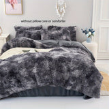 3pcs Soft Plush Duvet Cover Set for Winter - Thickened Bedding for Bedroom and Guest Room - Includes 1 Duvet Cover and 2 Pillowcases (Core Not Included)