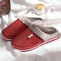 Men's Slippers Home Winter Indoor Warm Shoes Thick Bottom Plush House Slippers Classic Men Cotton Shoes