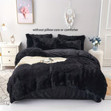 3pcs Soft Plush Duvet Cover Set for Winter - Thickened Bedding for Bedroom and Guest Room - Includes 1 Duvet Cover and 2 Pillowcases (Core Not Included)