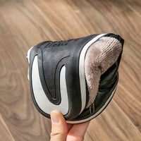 Men's Slippers Home Winter Indoor Warm Shoes Thick Bottom Plush House Slippers Classic Men Cotton Shoes