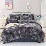 3pcs Soft Plush Duvet Cover Set for Winter - Thickened Bedding for Bedroom and Guest Room - Includes 1 Duvet Cover and 2 Pillowcases (Core Not Included)